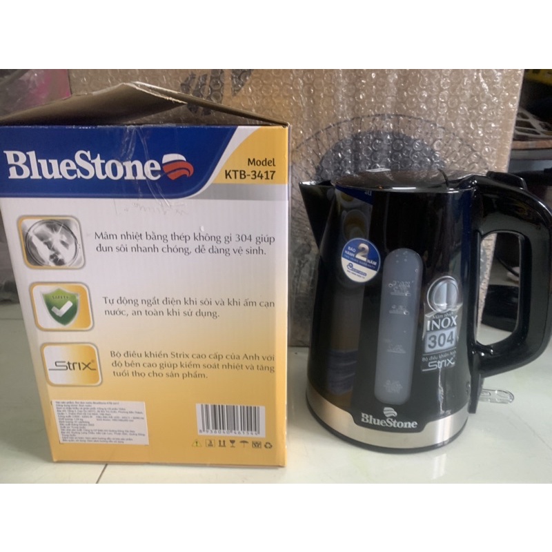 Ấm Đun Nước Siêu Tốc BlueStone KTB-3417. Hàng Chính Hãng Công Ty Đầy Đủ Bảo Hành.