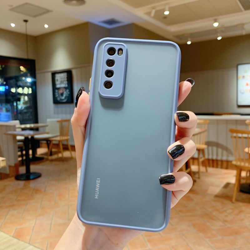 Ốp điện thoại cứng màu kẹo bảo vệ camera cho Huawei Nova Y70 8 Pro Plus 7 SE 7i 4E 3i 5G 4G 2022