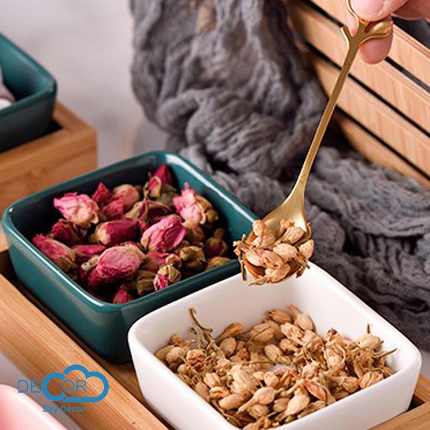 Chén Nordic vuông - Dụng cụ nhà bếp, đựng thức ăn, trang trí thức ăn, trang trí nội thất - Skydecor