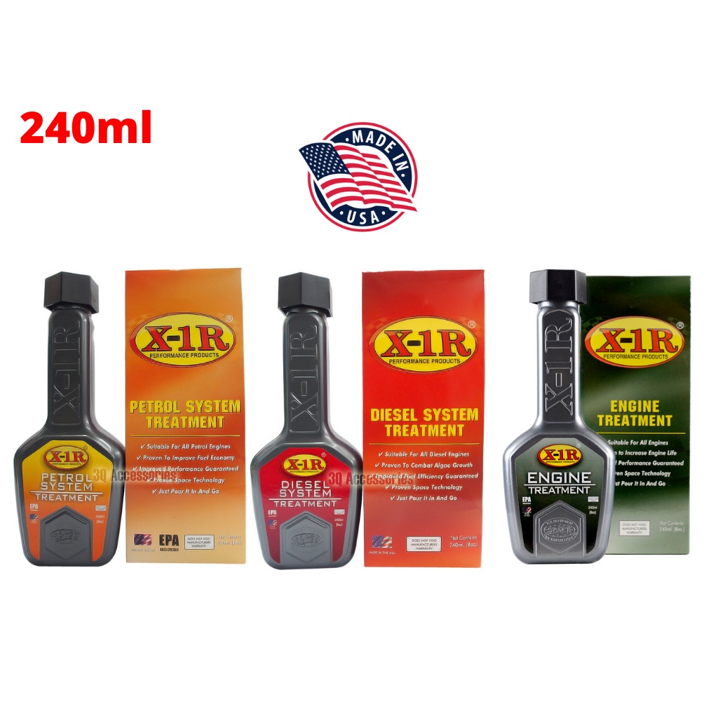 Phu Gia Xăng , Phụ Gia Dầu Diesel ,Phụ Gia Động Cơ Chính Hãng X-1R 240ml