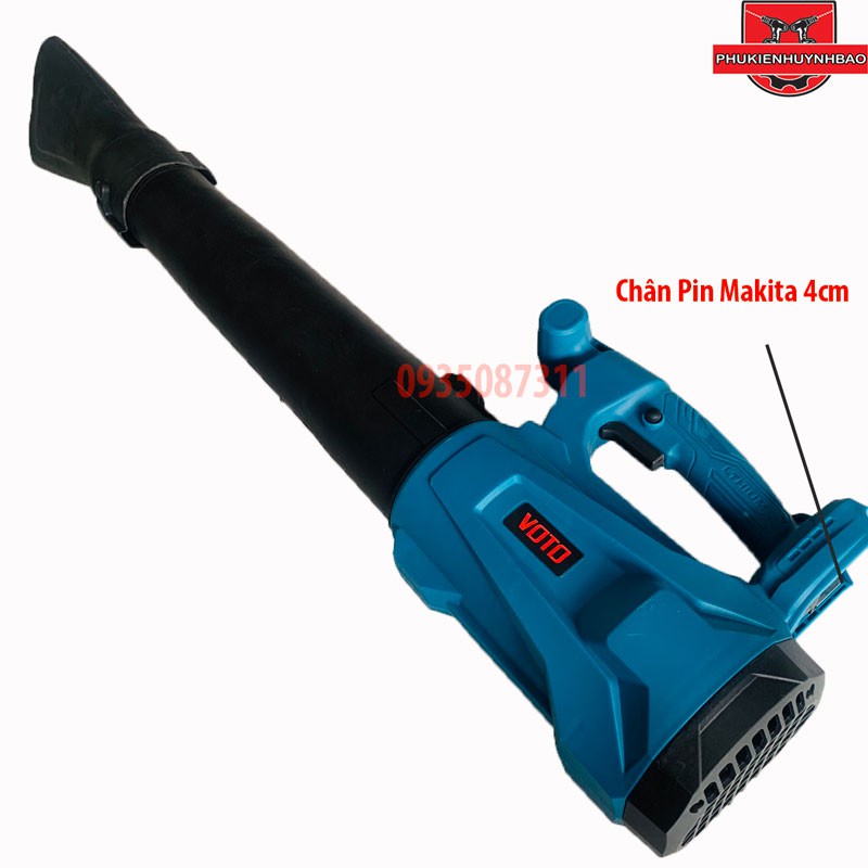 Máy Thổi Bụi Lá Cây Dùng Pin VOTO 18V - 21V Chung Chân Pin MAKITA 4CM