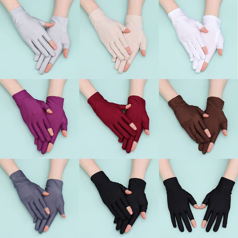 Szxbogs Găng Tay Thể Thao Mỏng Co Giãn Thoáng Khí Mùa Hè Chống Nắng Hai Ngón Tay Cảm Ứng Cho Nam Và Nữ