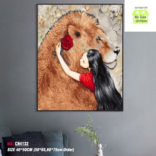 Khung dày 2.5cm Tranh số hóa tự vẽ Nghệ Thuật Múa