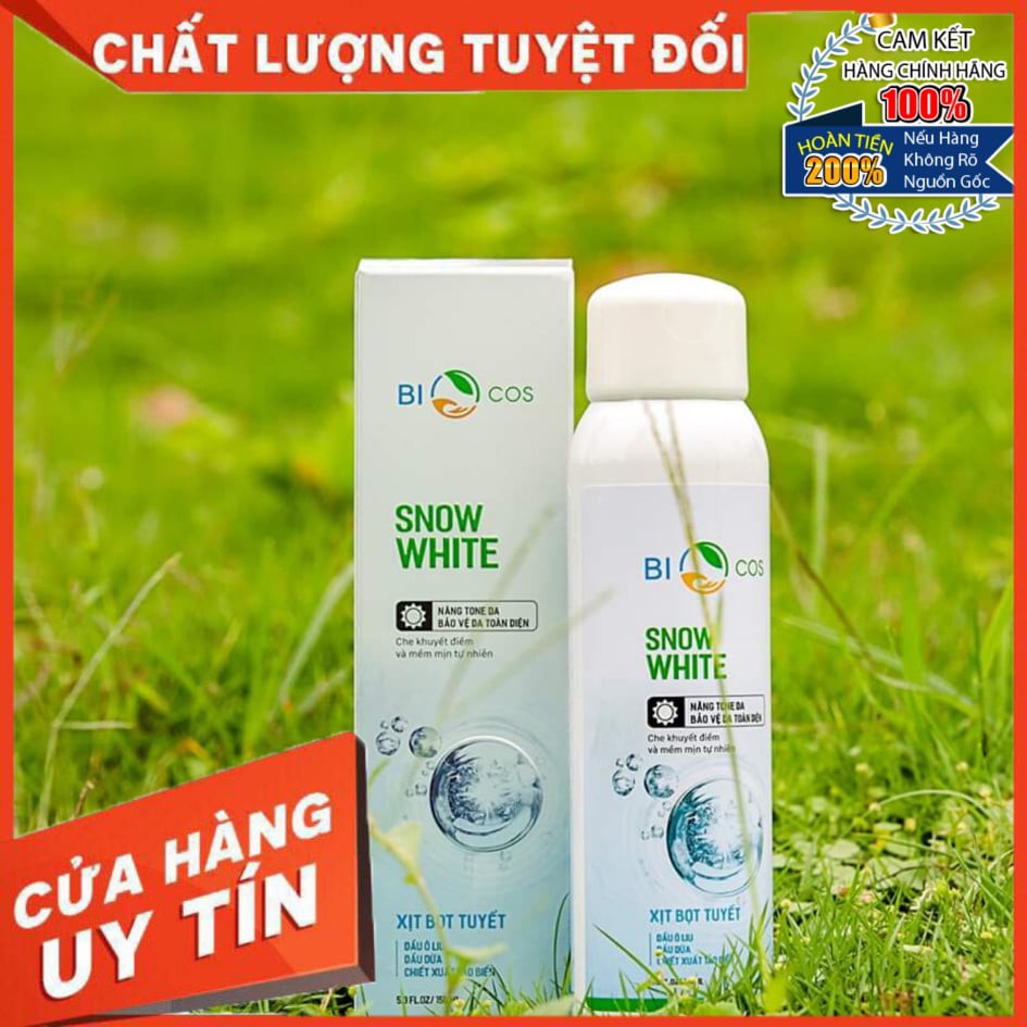 Xịt Chống Nắng Dưỡng Trắng Da Và Bảo Vệ Hoàn Hảo Body Snow White BIOCOSMETICS SPF50+/PA+++ 150ML | BigBuy360 - bigbuy360.vn