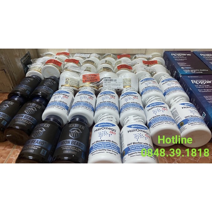 HairOmega DHT Blocker - Giảm Nhờn Da Đầu - Mọc Tóc Ngăn Rụng Tóc