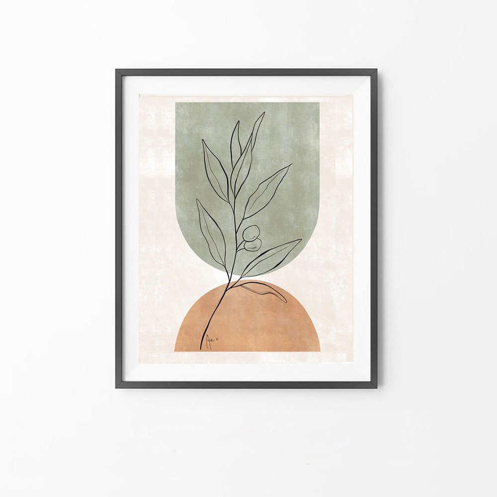 Tranh BOHO trừu tượng treo tường kích thước 50*70cm, tặng kèm đinh 3 chân treo tranh, bảo hành 12 tháng