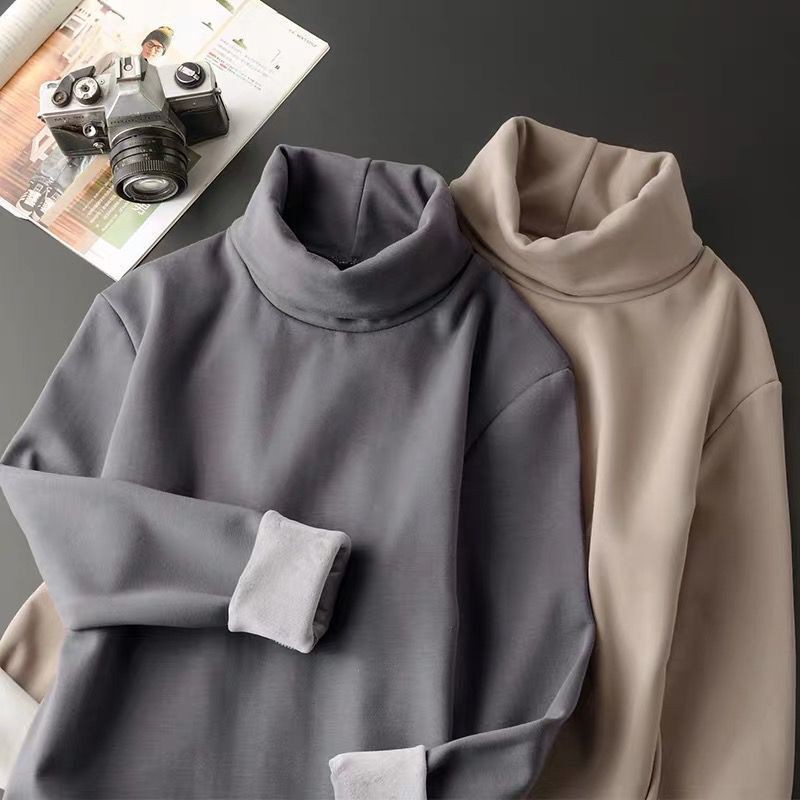 Áo Nỉ Nam Nữ Dài Tay Cổ Cao Thời Trang Hàn | BigBuy360 - bigbuy360.vn