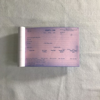 PHIẾU CHI 2 LIÊN NHỎ (12.5*18.5CM)(H)