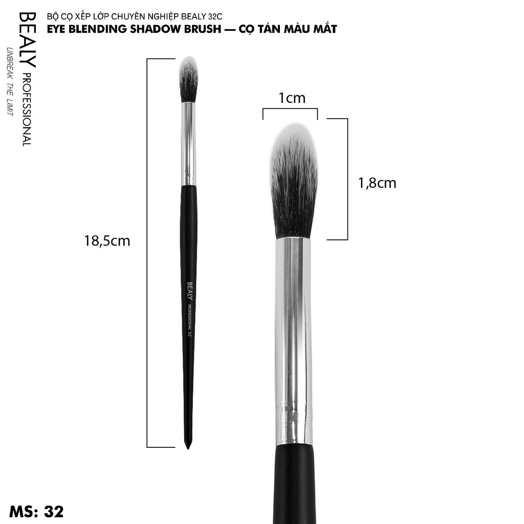 Cọ trang điểm mắt phủ phấn măt BEALY No.32