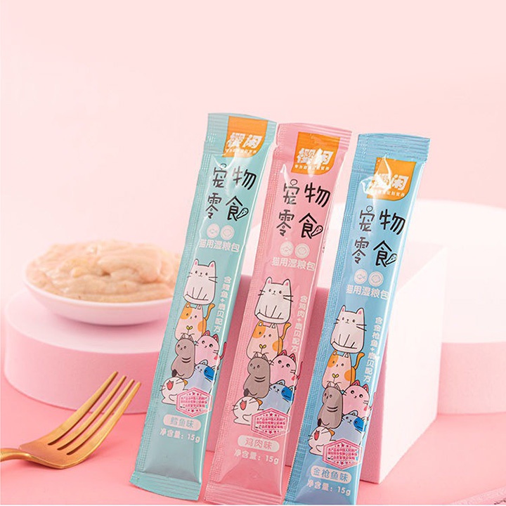 Súp thưởng cho mèo Shizuka thanh 15g đủ vị - Đồ ăn vặt cho thú cưng giàu dinh dưỡng