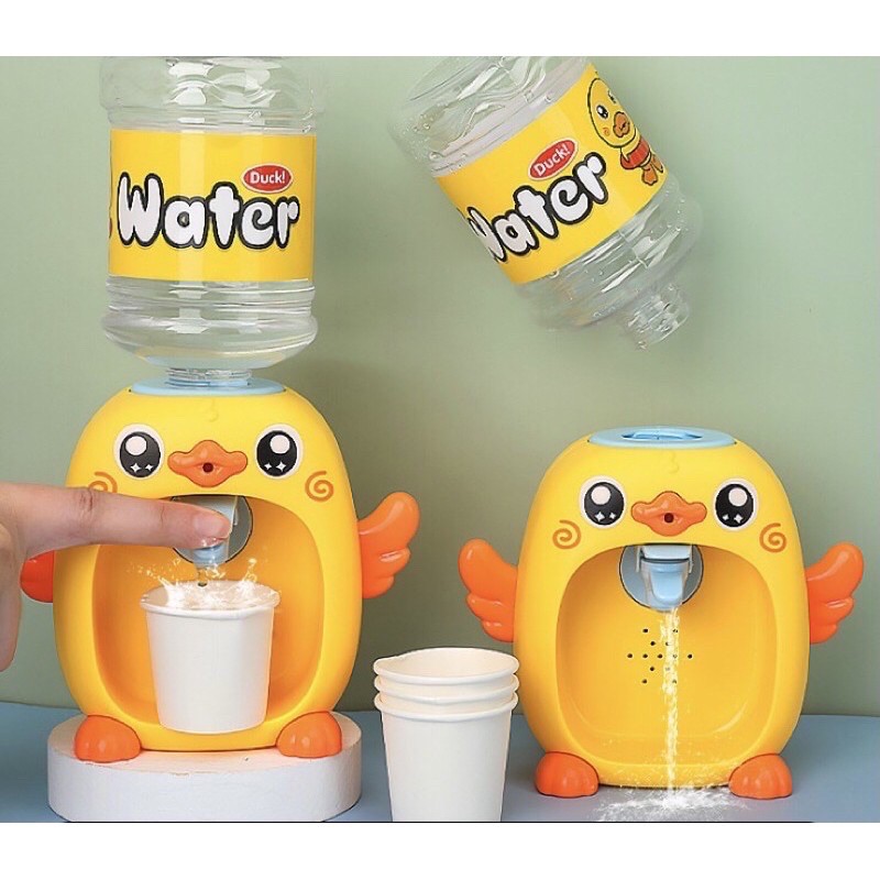 Máy Lọc Nước mini hình thú vịt duck momo kèm cốc uống cute/ bình lọc nước hình vịt