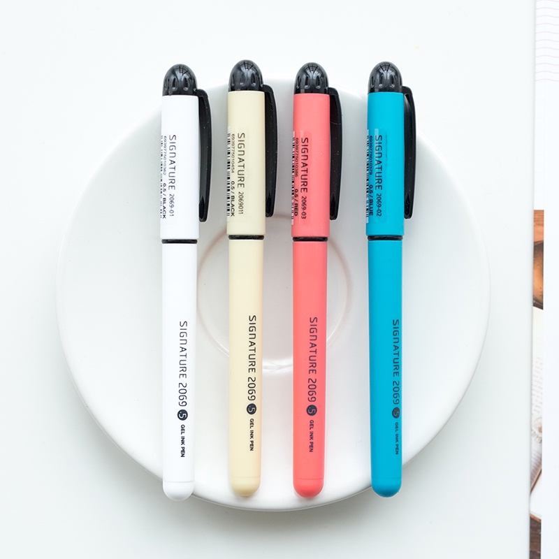 1 Bút Bi Mực Gel Ngòi 0.5mm Màu Đen Đỏ Xanh Dương C6850