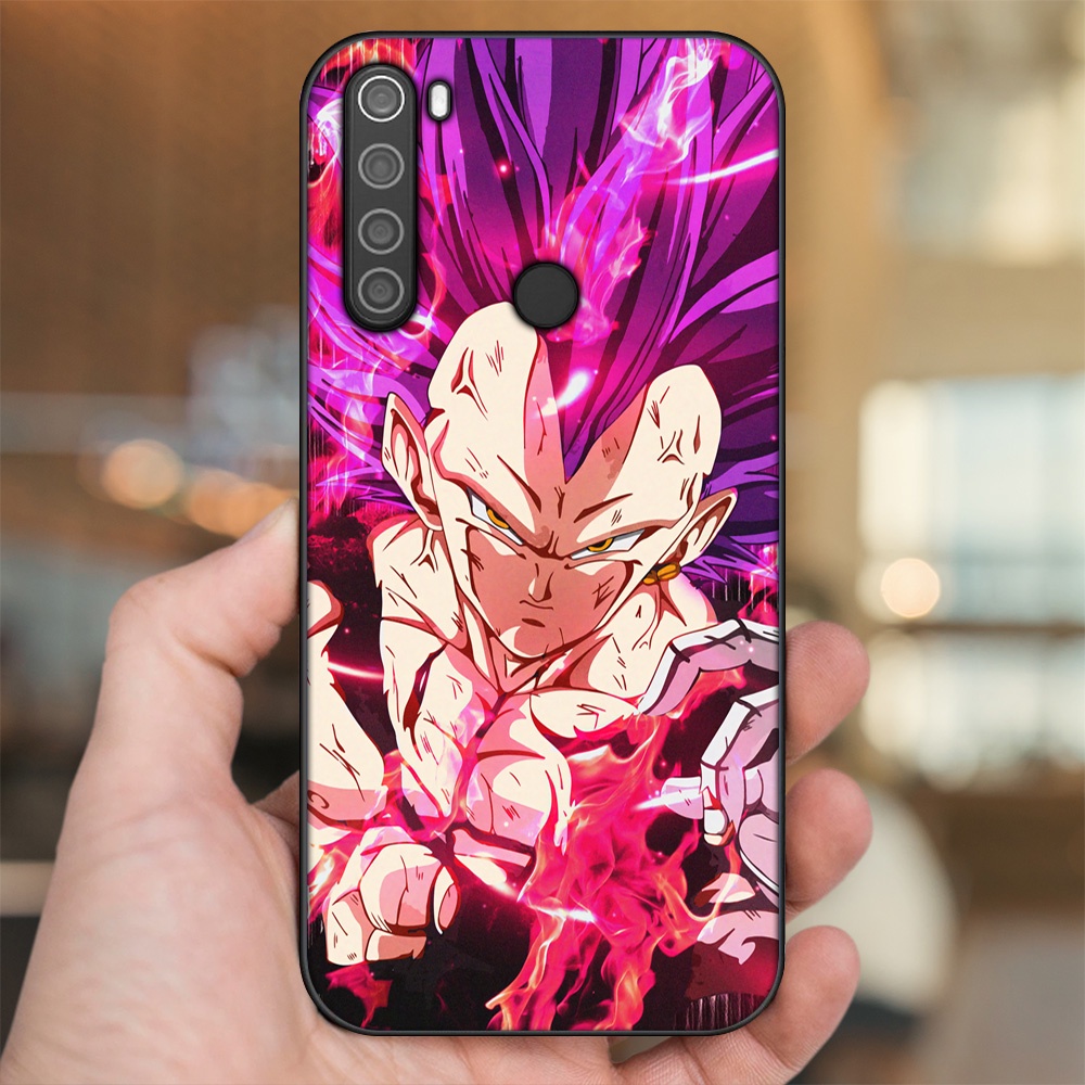 Ốp lưng Xiaomi Redmi Note 8 viền đen in hình Vegeta Dragon Ball
