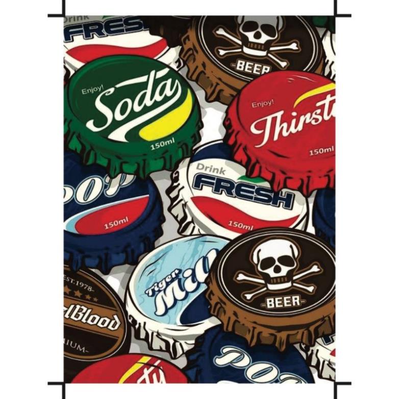Decal poster dán tường coffee cổ điển