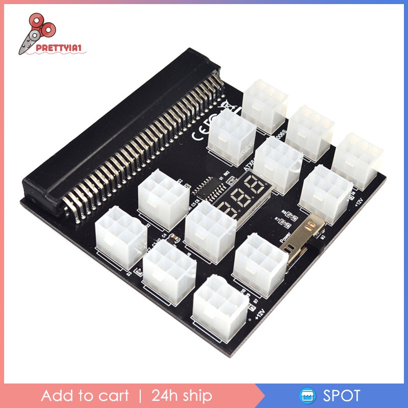Bảng Mạch Breakout PCI-E 12V 64Pin Cho HP 1200W 750W PSU GPU Mining PS-2751-5Q