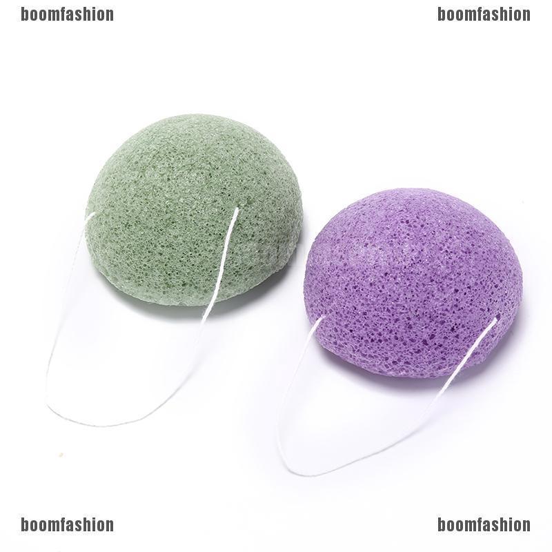 (hàng Mới Về) Set 2 Mút Rửa Mặt Konjac Than Hoạt Tính Tự Nhiên Hình Tròn Mềm Mại | BigBuy360 - bigbuy360.vn