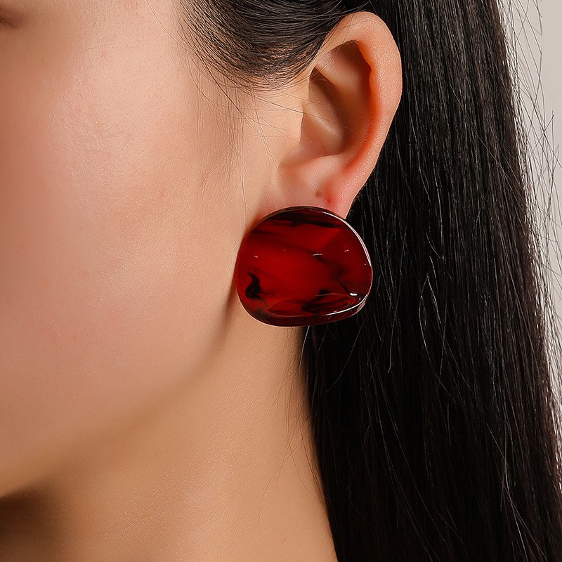 Fashion Vintage Geometric Round Ear Earrings