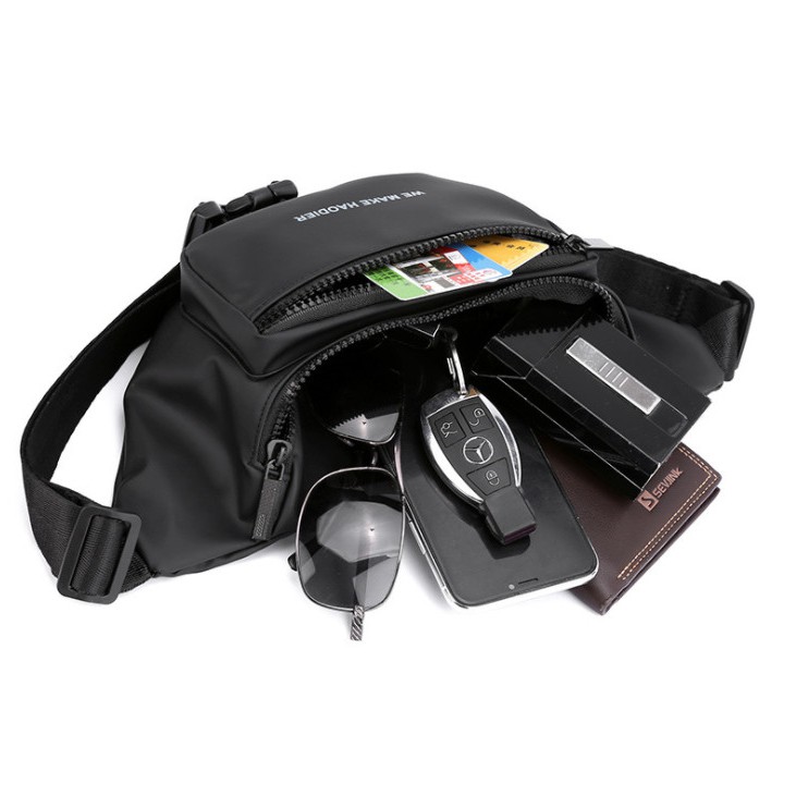Túi đeo chéo Degrey unisex màu đen phản quang có video sản phẩm | BigBuy360 - bigbuy360.vn
