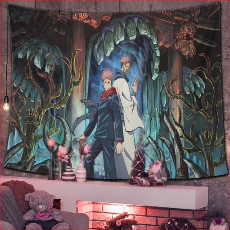 Tranh vải treo tường Conan 7  THẢM VẢI TRANG TRÍ PHÒNG NGỦ, DECOR, in hình theo yêu cầu.