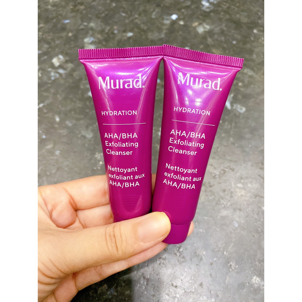 [Murad Chính Hãng] Sữa rửa mặt kiêm tẩy tế bào chết murad AHA/BHA Exfoliating Cleanser