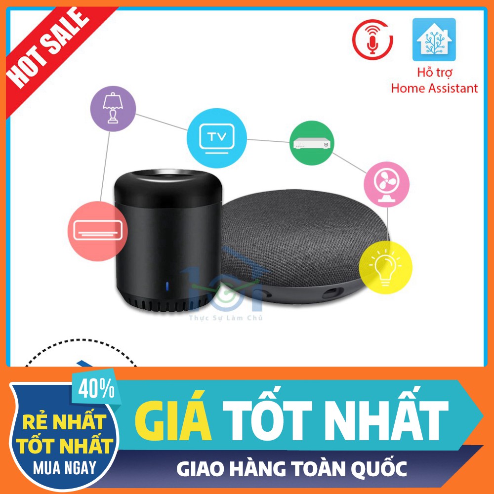 GIẢM KỊCH SÀN Combo Smart Home bắt đầu bao gồm Loa Google và điều khiển hồng ngoại Broadlink Rm Mini 3 %