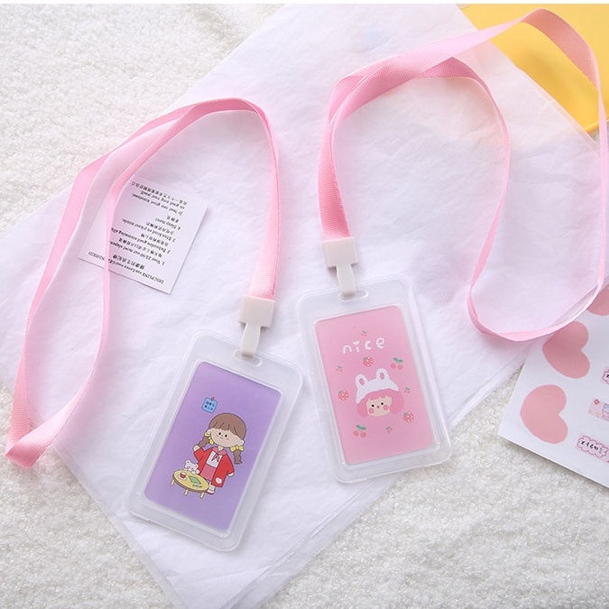 Dây Đeo Đựng Thẻ Nhân Viên, Đựng Thẻ Xe Bus So Cute
