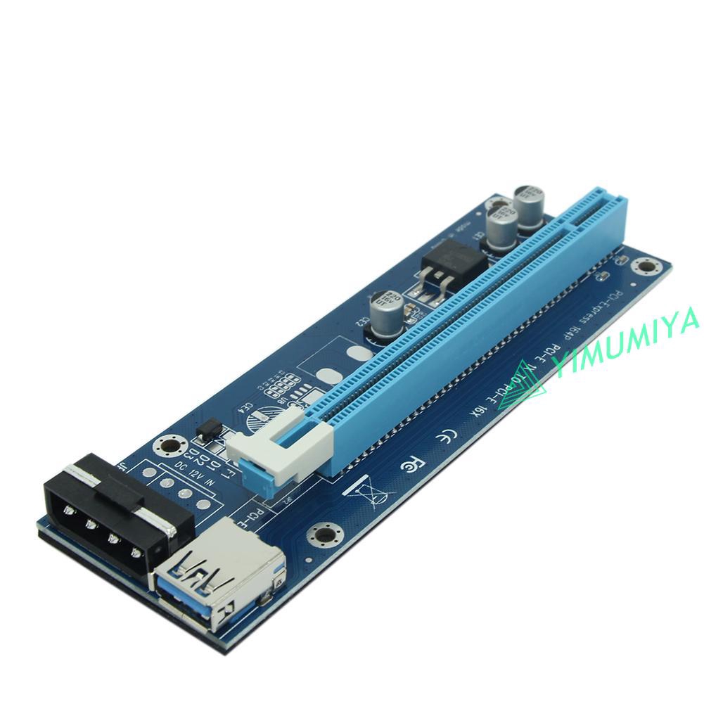 YI 4Pin PCI-E 1X to 16X BTC Mining Extender Graphic Riser Card Adapter Cable | BigBuy360 - bigbuy360.vn