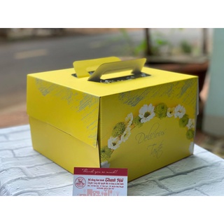 Hộp Bánh kem SIZE 25 cm cao 17cm (Set 10 Hộp+ bao gồm đế trắng).