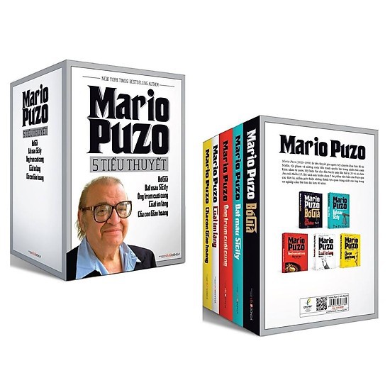 Sách - Tuyển Tập Mario Puzo (Trọn Bộ 5 Quyển) Tặng Sổ Tay