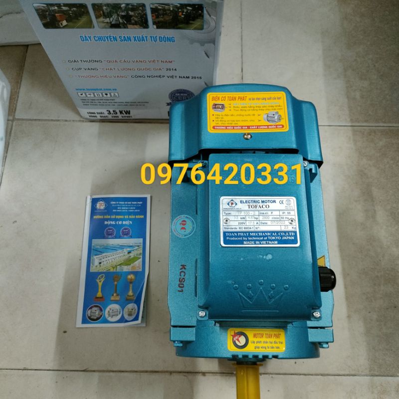 Động Cơ Điện,  Mô Tơ Toàn Phát 3,5KW 1490r/min