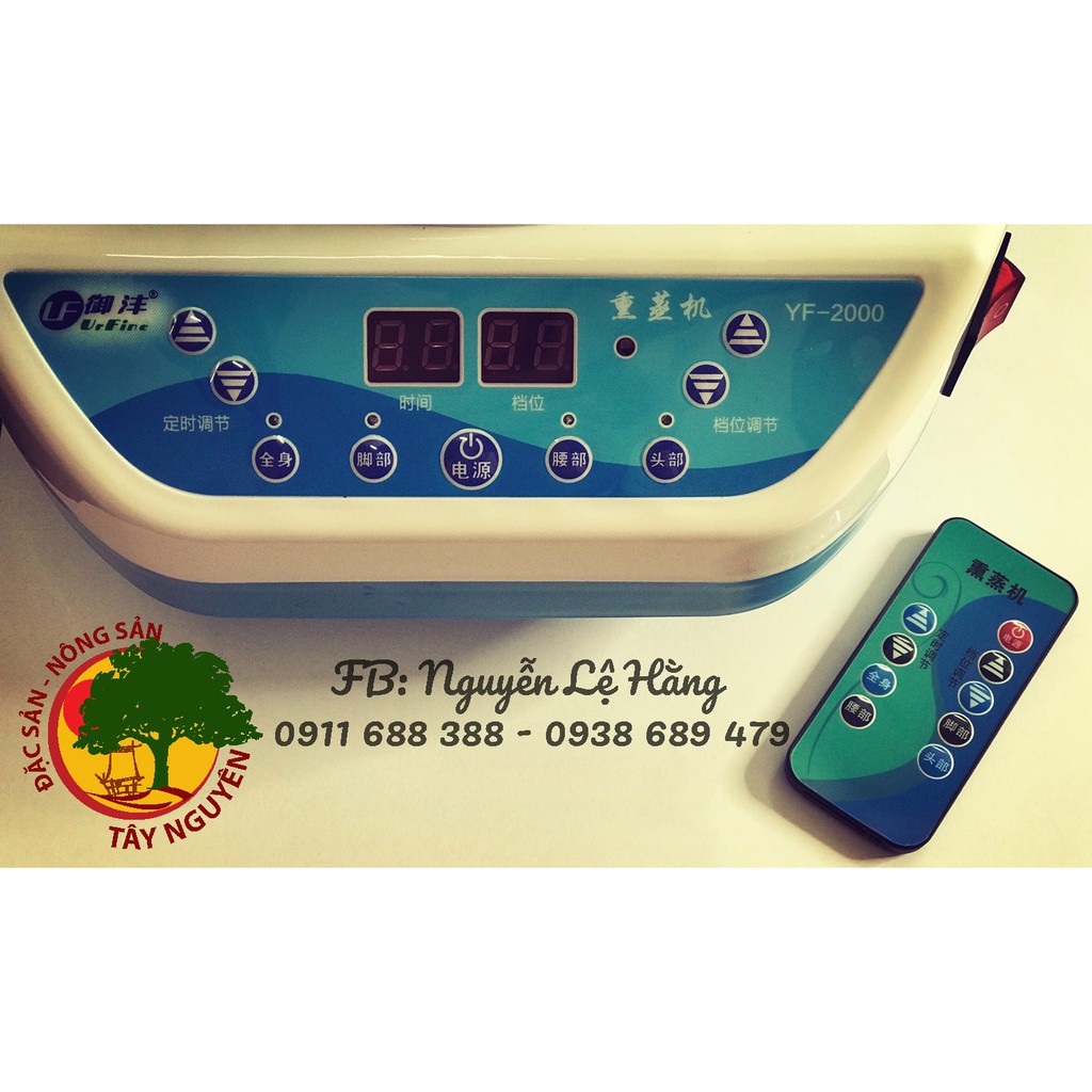 [Tặng 2 gói lá xông thảo dược] Nồi Xông Hơi Gia Đình Dung Tích 4 Lít Có Điều Khiển Từ Xa [Bảo hành 12 tháng]