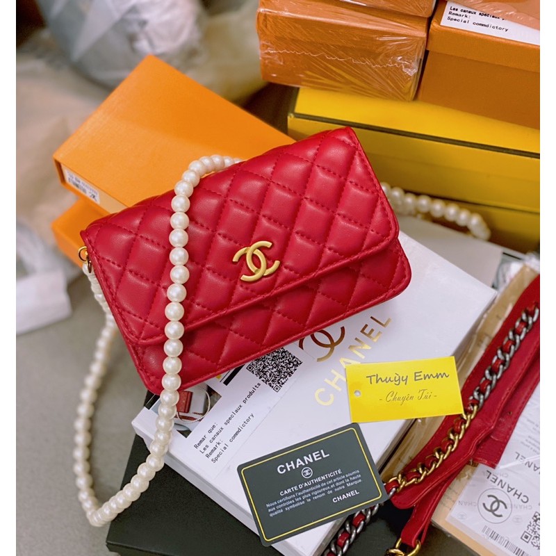 (Ảnh thật) Túi cn Woc dây ngọc 2 dây fullbox