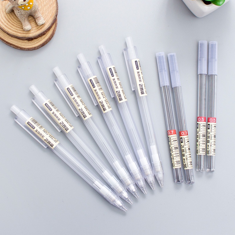Bút chì hình lục giác trong suốt 0.7mm & 0.5mm