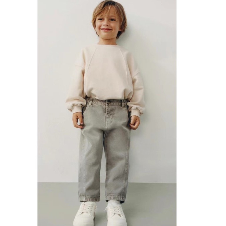 Quần jean Baggy Zara xám khói