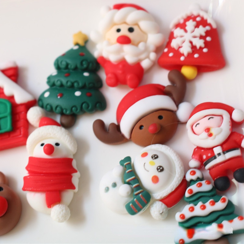 Set 10 Dây Buộc Tóc Trang Trí Giáng Sinh Năm Mới