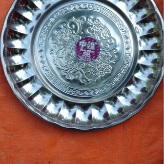 Khay tròn inox dày, đẹp 35- 40cm