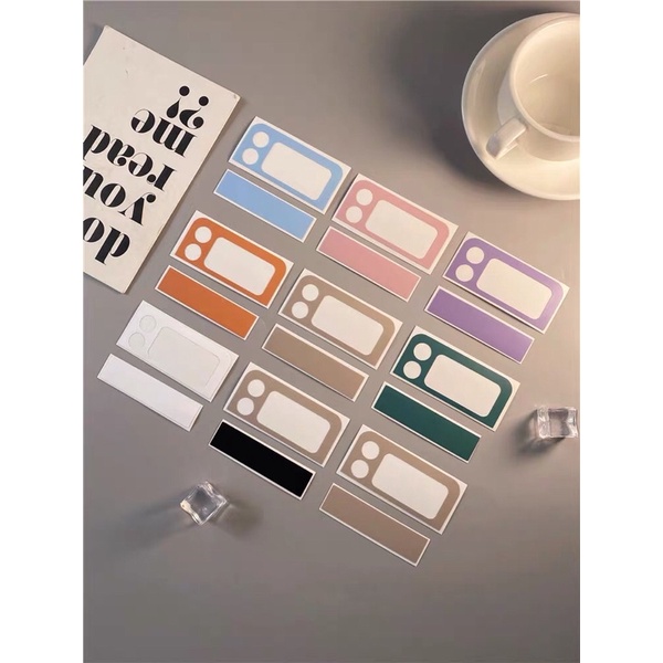 [Sẵn] Set dán decal màu trang trí màn hình ngoài và bản lề điện thoại Samsung Z Flip 3 Flip 4 Flip4 ZFlip4 Flip3 ZFlip3