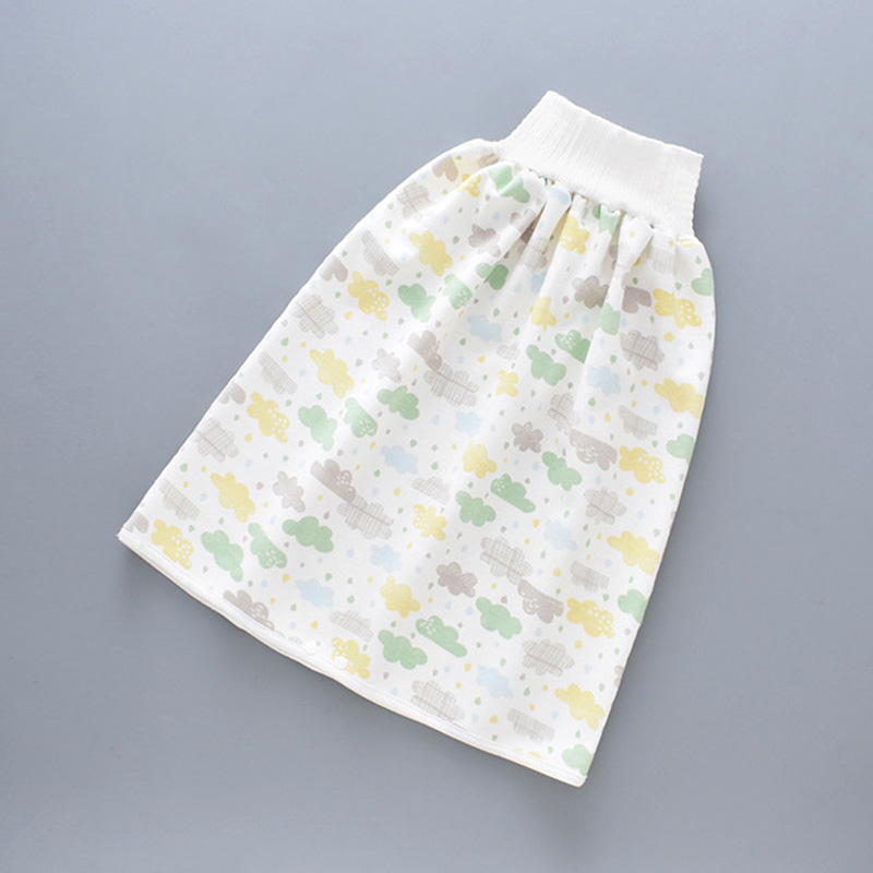 Tã lót vải Cotton lưng cao chống tràn có thể giặt sạch sử dụng tiện lợi cho bé