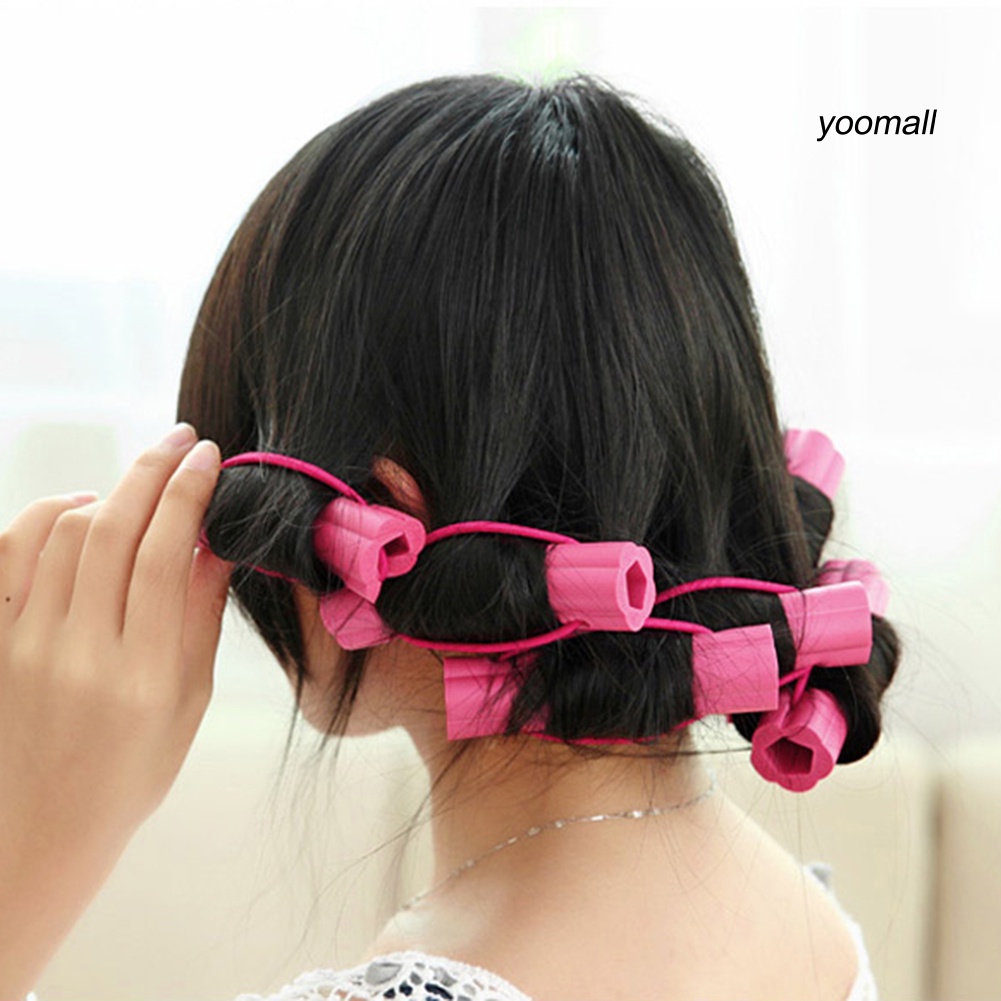 [Hàng mới về] Set 6 lô quấn tạo kiểu tóc xoăn hình bông hoa cho salon/tự làm DIY MFGJ