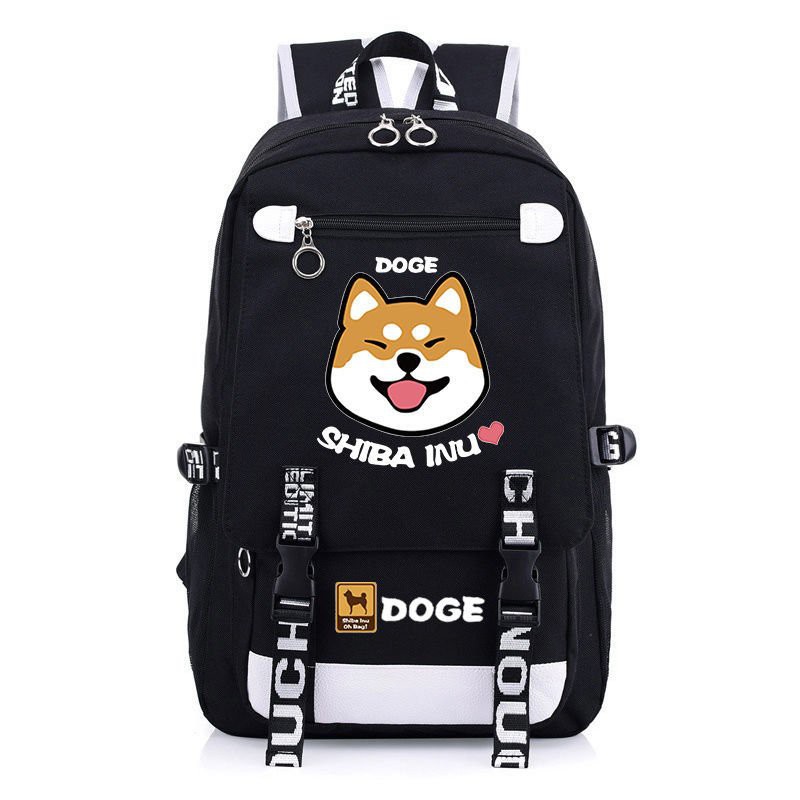 Balo nam nữ in hình CHÓ Shiba Inu Husky Cheems meme anime chibi Thiết kế thông minh cặp sách đi học