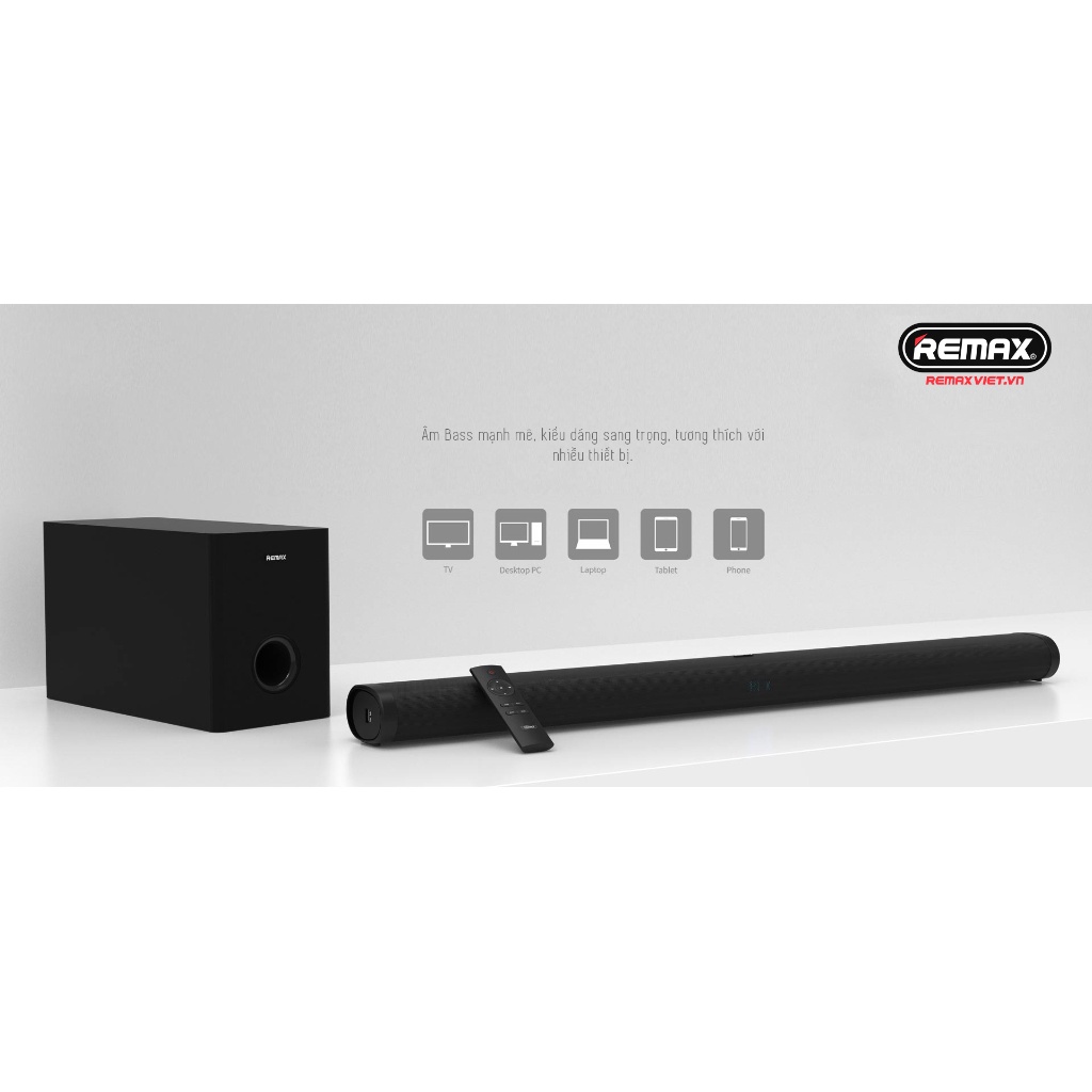 Dàn loa Bluetooth Remax RTS10  là một thiết kế mới hiện đại, đẳng cấp. hình trụ thon dài Chất lượng âm thanh tuyệt đỉnh