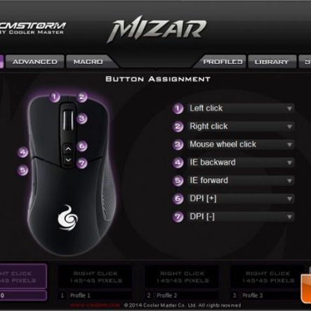 Chuột Coolermaster Mizar RGB