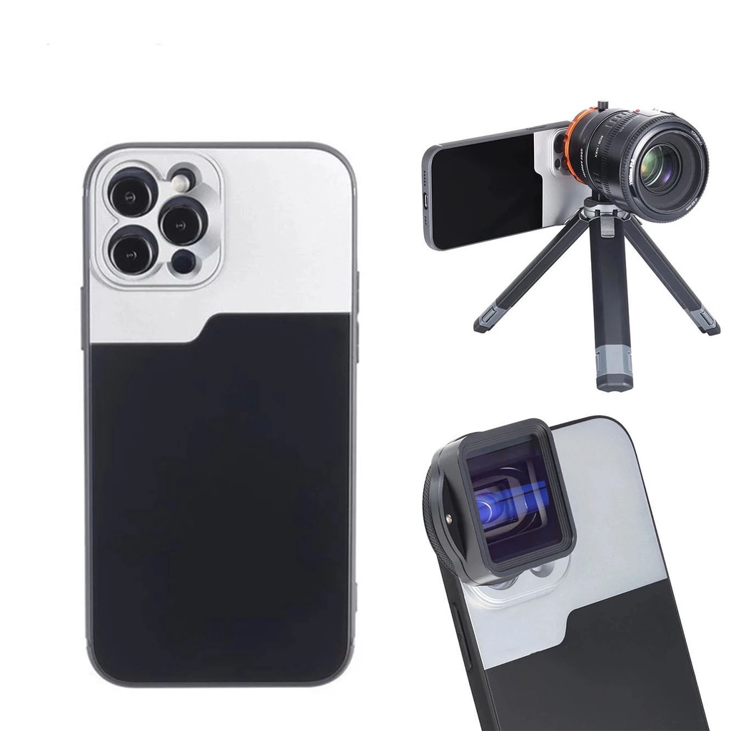 For iPhone 14 Pro Max 14 Plus 17MM Thread Phone Case for zomei kase Anamorphic Telescope Macro Telephoto lens Case Accessories