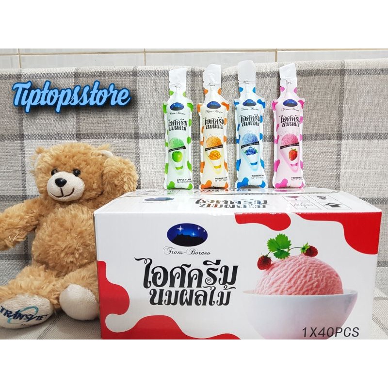 THẠCH SỮA CHUA TRÁI CÂY THÁI LAN (Kem trái cây Thái Lan set 4 gói, gói 100g)