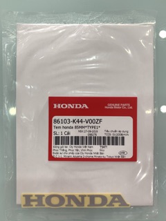 Tem Honda Thẳng Chính Hãng