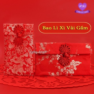 BAO LÌ XÌ VẢI GẤM SIÊU SANG NẠP TÁI SÍNH LỄ MÂM QUẢ