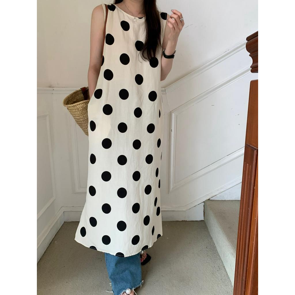 Đầm Tank Top Hai Dây Trước Và Sau 64065