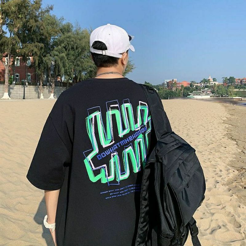 Áo Thun Tay Lỡ 100% Cotton Form Rộng Unisex Ulzzang