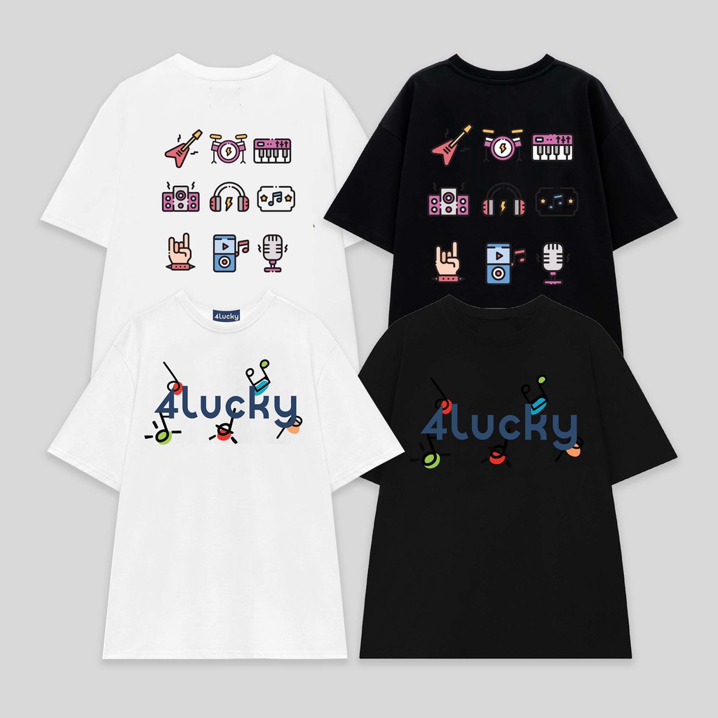 Áo form rộng 4lucky 6004 - tay lỡ nam nữ oversize streetwear