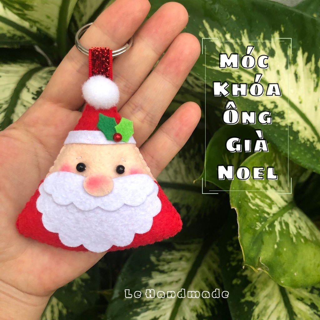 Móc khoá vải nỉ ông già Noel